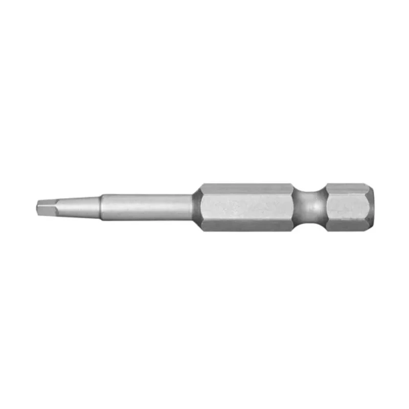 Facom Square Screwdriver Bit 1/4-6.35 mm Drive Size, 25.4 mm Head Size, 6 Point Socket Drive, 50 mm Overall Length ECAR.601