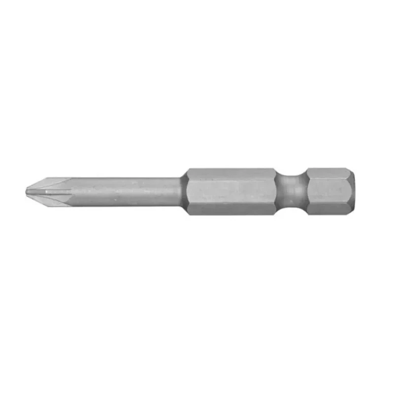 Facom Screwdriver Bit 1/4-6.35 mm Drive Size PZ2 Titanium, Grooved Drive, 50 mm Overall Length ED.632T