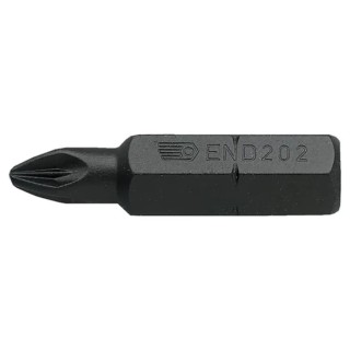 Facom Impact Screwdriver Bit PZ1 Size, 7.94 mm Drive, 32 mm Length END.201