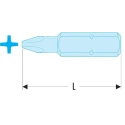 Facom Screwdriver Bit, Phillips Drive, 5/16 in Tip, PH2 Size, 32 mm Overall Length EP.202