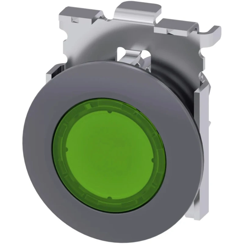 Siemens SIRIUS ACT 3SU10 Series Green Momentary Push Button Switch, 30 mm Cutout, IP66, IP67, IP69K 3SU1061-0JB40-0AA0