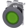 Siemens SIRIUS ACT 3SU10 Series Green Momentary Push Button Switch, 30 mm Cutout, IP66, IP67, IP69K 3SU1061-0JB40-0AA0