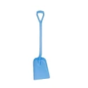 Vikan Blue Square Shovel Polypropylene Handle 1040 mm Length, Blade 327x271 mm, Metal Detectable 56263