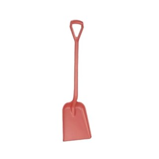 Vikan Square Shovel Red with Polypropylene Handle, Blade Width 271 mm, Blade Length 327 mm, Handle Length 1040 mm 56264