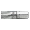 Facom Screwdriver Bit, 6.35 mm Tip Drive Size, M10 Size, Hex Drive, 25 mm Overall Length EV.110