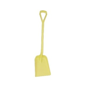 Vikan Square Shovel with Polypropylene Handle, Blade Width 271 mm, Handle Length 1040 mm, Yellow 56266