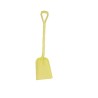 Vikan Square Shovel with Polypropylene Handle, Blade Width 271 mm, Handle Length 1040 mm, Yellow 56266