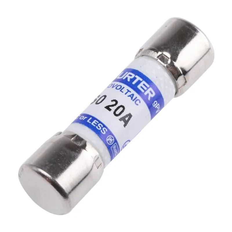 Schurter Melamine Cartridge Fuse 20A 10 x 38 mm 1kV DC ASO Series 0090.0020