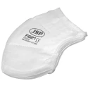 JSP F600 Series FFP2 Disposable Face Mask Flat Fold 40 Per Pack White Protective Respirator 