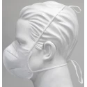 JSP F600 Series FFP2 Disposable Face Mask Flat Fold 40 Per Pack White Protective Respirator 