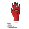 Traffi General Handling Gloves Black Green Elastane Fibreglass HPPE Nylon Polyester Steel Size 7 TG5010