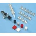C & K F Series Push Button Switch 12.5 mm Cutout DPDT 6A Contact Current 103-2001-001