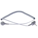 SCS ESD Grounding Cord Dual Conductor Coil Cord 5ft Coiled 1Mohm Resistor 2360R