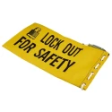 Brady Yellow 1-Lock Lockout Rugged Canvas Pendant Lockout Cover & Cinch Bag L/O BAG YELLOW CANVAS DUCK BAG