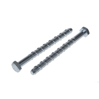 RS PRO Zinc Plated Steel Hexagon Head Anchor Bolt 12 mm Thread Size x 130 mm Length 174-3316