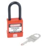 RS PRO Red 1-Lock Safety Lockout Padlock, ABS Steel Polyvinyl Chloride Body, 6mm Shackle Diameter 46mm Length 175-1182