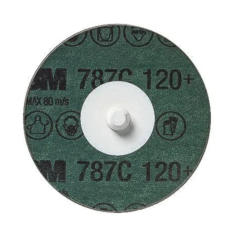 3M 787C Ceramic Fibre Abrasive Disc, 75 mm Diameter, 120+ Grit, Roloc Attachment System 89705