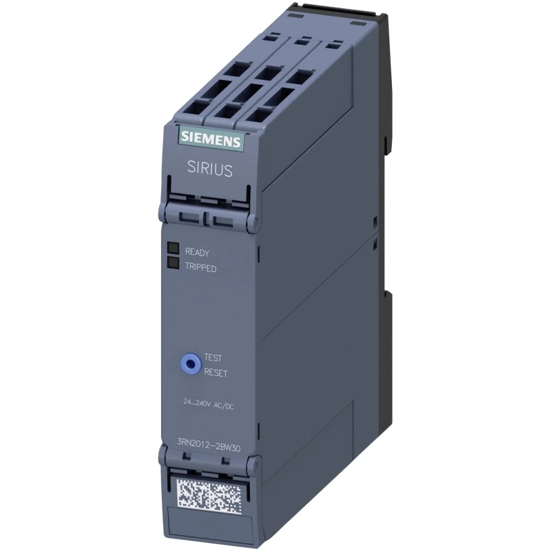 Siemens Monitoring Relay DPDT DIN Rail 0V AC 0V AC 1.7W Power Consumption 5A Contact Current 3RN2012-2BW30