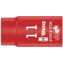 Wera 3/8 in Drive 11 mm 6 Point Hex VDE Insulated Socket 1000V Approved, 46mm Overall Length 05003857001