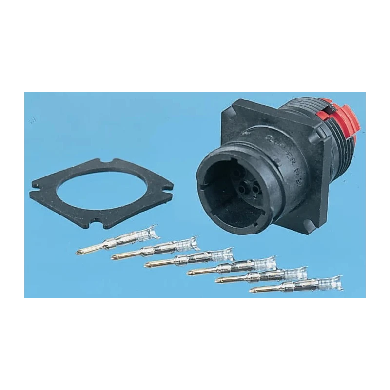 Souriau Sunbank by Eaton Connector Seal Gasket Panel Mount Thermoplastic Black CL192001