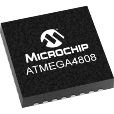 Microchip 8 bit AVR ATmega Microcontroller 20 MHz 48kB FLASH 32-Pin QFN ATmega4808-MFR
