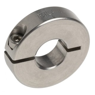 Ruland One-Piece Stainless Steel Shaft Collar, Clamp Screw Fastening, Bore 12 mm, OD 30 mm, Width 8 mm ENCL30-12MM-SS