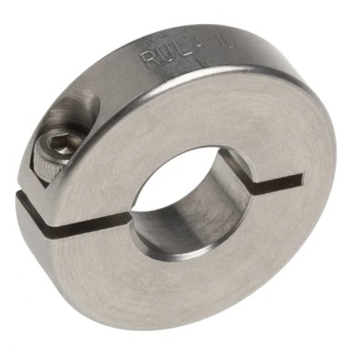 Ruland One-Piece Stainless Steel Shaft Collar, Clamp Screw Fastening, Bore 12 mm, OD 30 mm, Width 8 mm ENCL30-12MM-SS