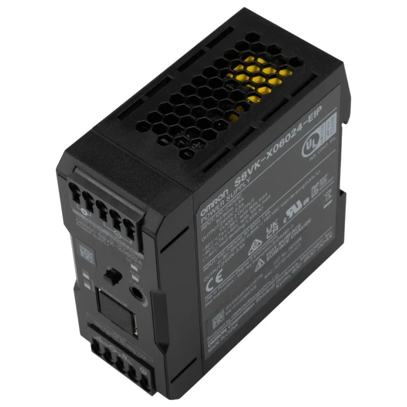 Omron S8VK-X Switched Mode DIN Rail Power Supply 240V AC Input 28V DC 2.5A Output 60W S8VK-X06024-EIP