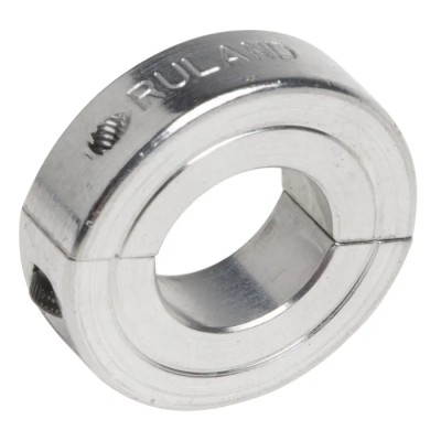 Ruland Two Piece Aluminium Shaft Collar, Clamp Screw Fastening, Bore 10mm, Outside Diameter 20mm, Width 5.5mm ENSP20-10MM-A