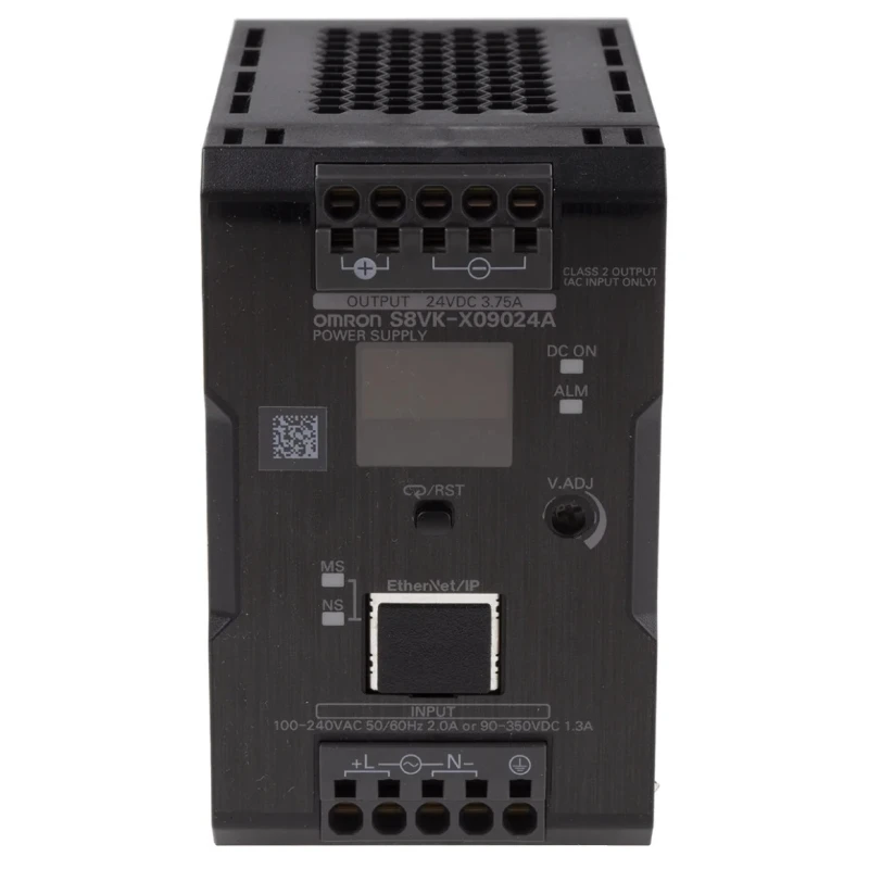 Omron S8VK-X Switched Mode DIN Rail Power Supply 100-240V AC Input, 24.1V DC, 3.75A Output, 90W S8VK-X09024A-EIP