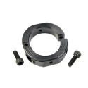 Ruland Two Piece Carbon Steel Shaft Collar, Clamp Screw Fastening, OD 60 mm, Width 15 mm, Black Oxide Finish OF-MSP-40-F