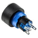 RS PRO Illuminated Momentary Push Button Switch Panel Mount SPDT Blue LED IP65 250 V 175-8279
