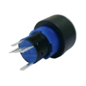 RS PRO Illuminated Push Button Switch Momentary Panel Mount SPDT Silver LED Green 22.2 mm Cutout IP65 250V 175-8419