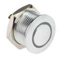 RS PRO Illuminated Momentary Push Button Switch Panel Mount 16 mm Cutout SPST Red Green LED IP67 36 V dc 175-8559