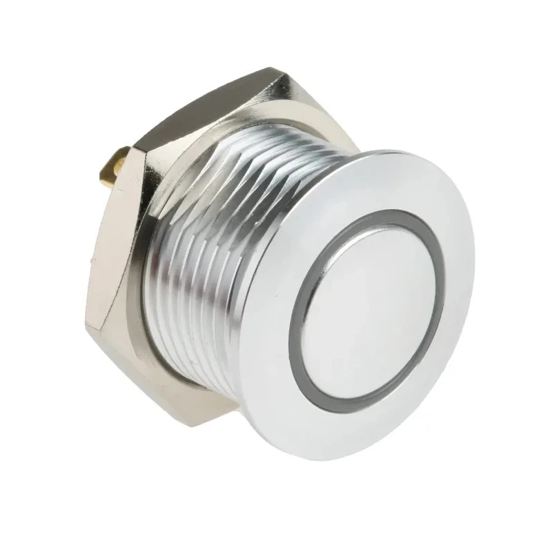 RS PRO Illuminated Momentary Push Button Switch Panel Mount 16 mm Cutout SPST Red Green LED IP67 36 V dc 175-8559