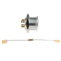 RS PRO Illuminated Momentary Push Button Switch Panel Mount 16 mm Cutout SPST Red Green LED IP67 36 V dc 175-8559