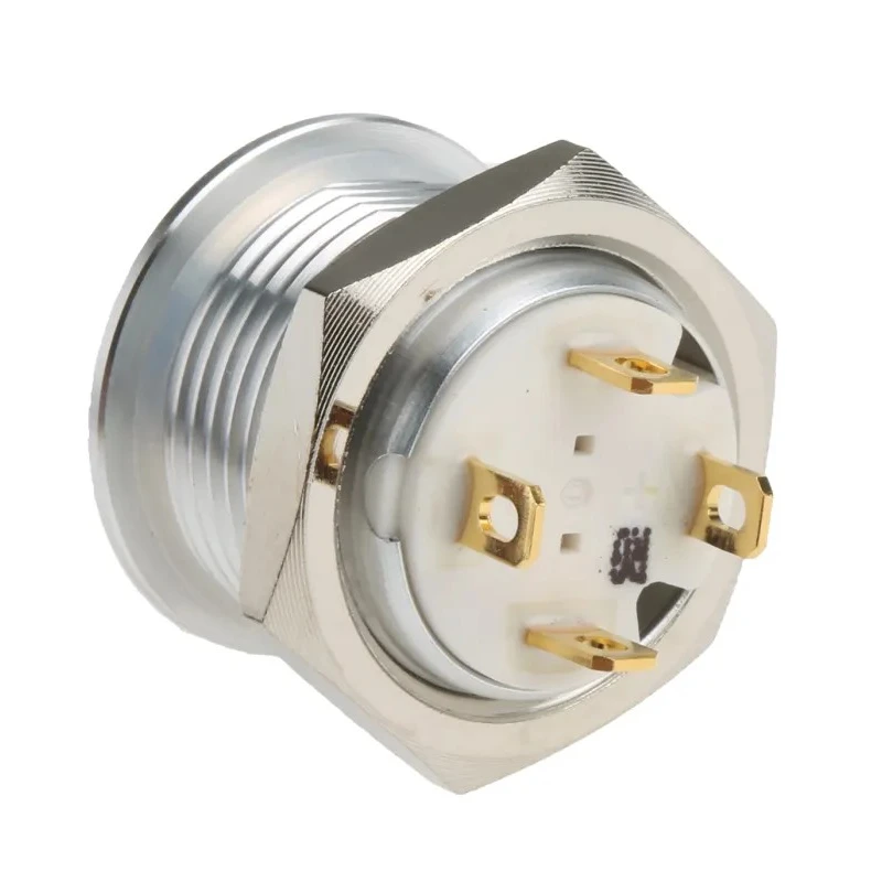 RS PRO Illuminated Momentary Push Button Switch Panel Mount 16 mm Cutout SPST Red Green LED IP67 36 V dc 175-8559