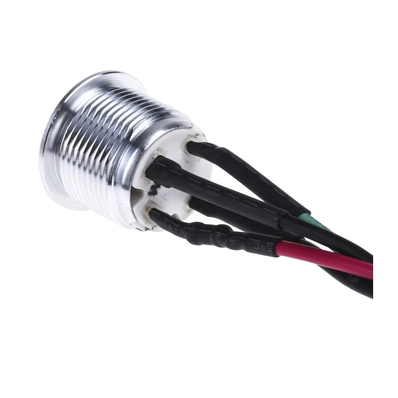 RS PRO Illuminated Momentary Push Button Switch, Panel Mount, 16 mm Cutout, SPST, White LED, IP67, 36 V dc 175-8543