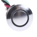 RS PRO Illuminated Momentary Push Button Switch, Panel Mount, 16 mm Cutout, SPST, White LED, IP67, 36 V dc 175-8543
