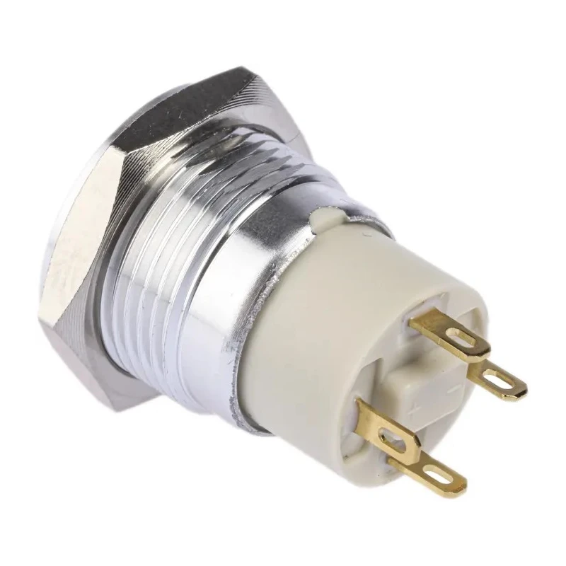 RS PRO Illuminated Push Button Switch, Latching, Panel Mount, 16 mm Cutout, SPST, Blue LED, IP67, 36 V DC, 2A 175-9292