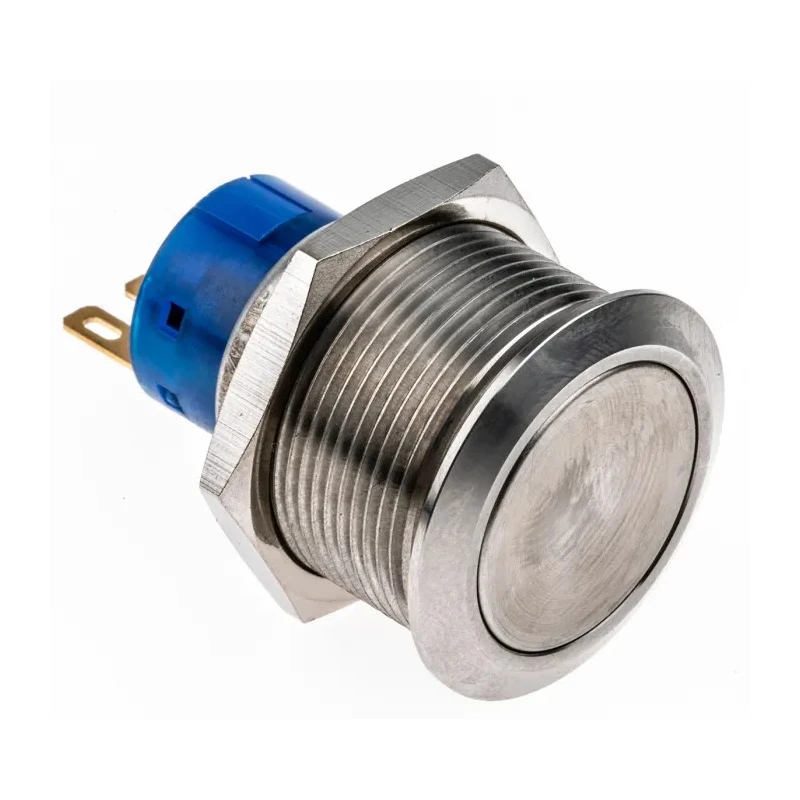 RS PRO Push Button Switch, Momentary, Panel Mount, 22.2 mm Cutout, SPDT, IP67, 250 V AC, 3-5A Contact Current 175-9335