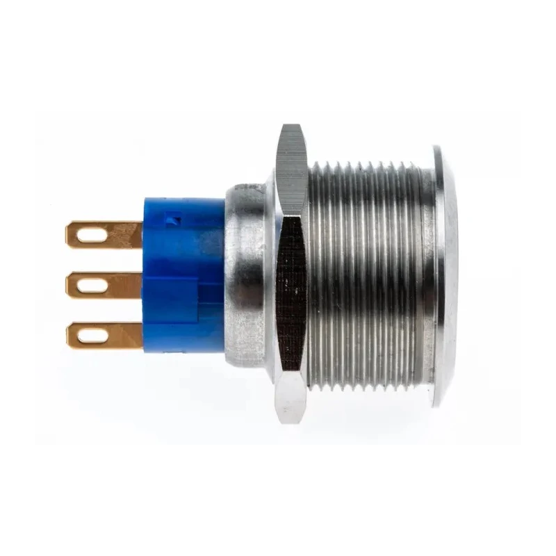 RS PRO Push Button Switch, Momentary, Panel Mount, 22.2 mm Cutout, SPDT, IP67, 250 V AC, 3-5A Contact Current 175-9335