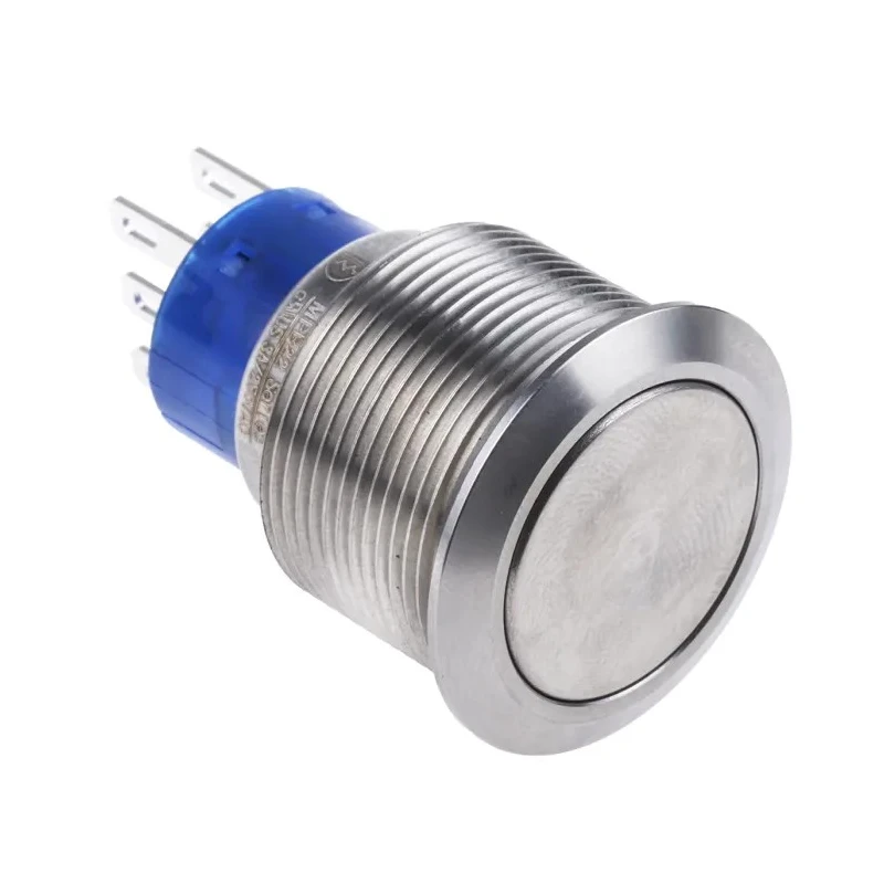 RS PRO Push Button Switch Momentary Panel Mount 22.2 mm Cutout DPDT IP67 250 V AC 175-9310
