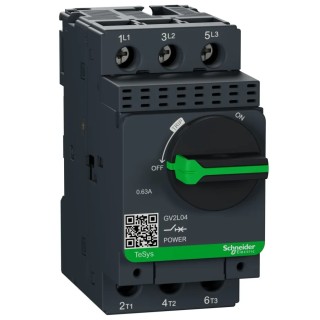 Schneider Electric Motor Protection Circuit Breaker 1.6A, 32 A, 690V AC, Magnetic Trip, 3 Poles GV2L04