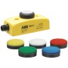 ABB Jokab Twist Release Illuminated Emergency Stop Push Button Panel Mount 32.2mm Cutout 1 NO 2TLA030053R0000 Smile 11 RA