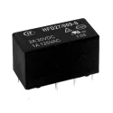 Hongfa Europe GMBH PCB Signal Relay 5V DC Coil, 2A Switching Current, DPDT Contact Configuration HFD27/005-H