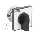 RS PRO Industrial 3 Position, 60° Rotary Cam Switch with Knob Actuator 20A 208-3909
