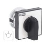 RS PRO Industrial 3 Position, 60° Rotary Cam Switch with Knob Actuator 20A 208-3909
