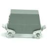 RS PRO Heavy Duty Power Connector Housing Die Cast Aluminium IP65 Side Mount M40 Thread 2 Lever Locking 208-3996