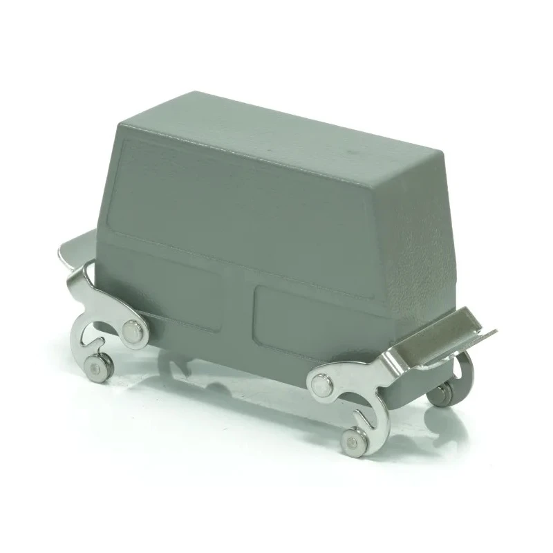 RS PRO Heavy Duty Power Connector Housing Die Cast Aluminium IP65 Side Mount M40 Thread 2 Lever Locking 208-3996